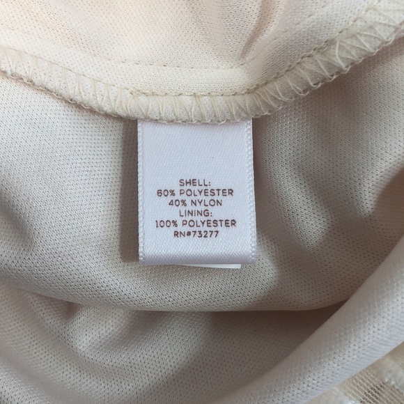 LC Lauren Conrad Vanilla Cream Velvet Bow Blouse Sz: M - Picture 6 of 10